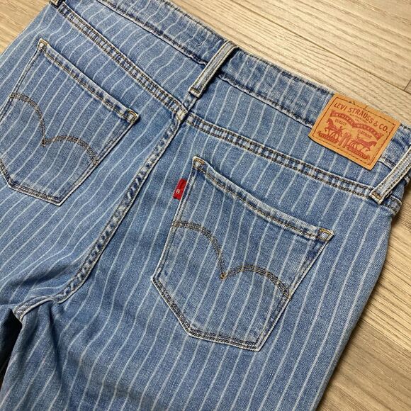 Levi's 721 High Rise Skinny Jeans Striped Size 31 - Picture 7 of 7